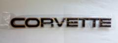 84-87 Corvette C4 Rear Bumper Emblem Medium Brown